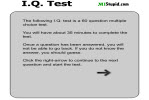 I.Q. Test