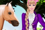 Барби катается на лошадях / Barbie goes riding